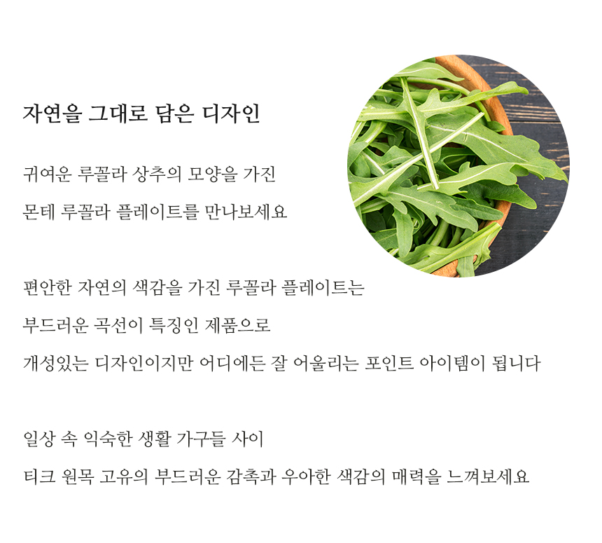 몬테 티크 우드 트레이 루꼴라 원목 플레이트 상세 이미지 14